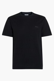 Calvin Klein Black Waffle T-Shirt - Image 5 of 5