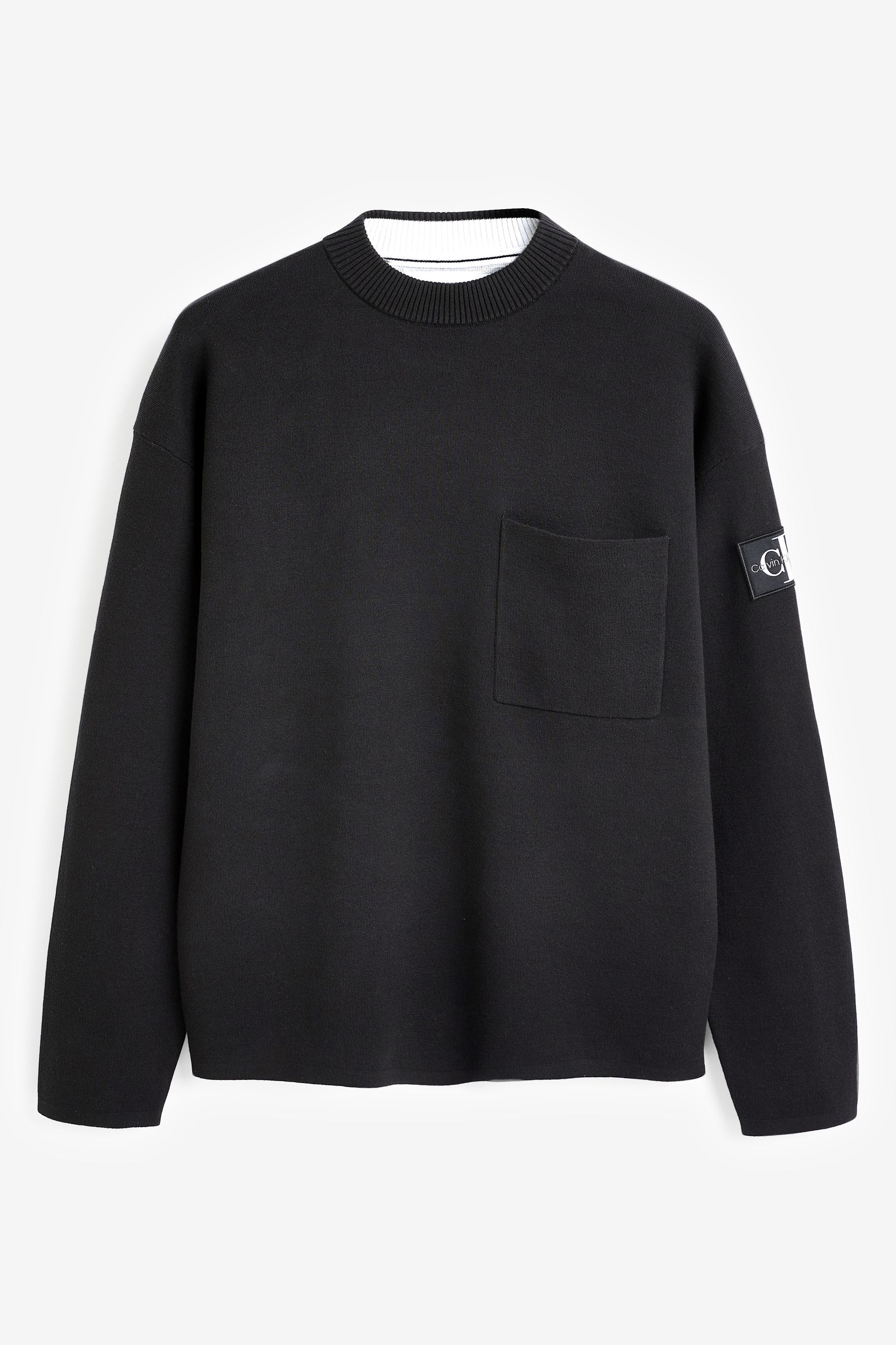 Buy Calvin Klein Jeans Black Jumper from Next Luxembourg