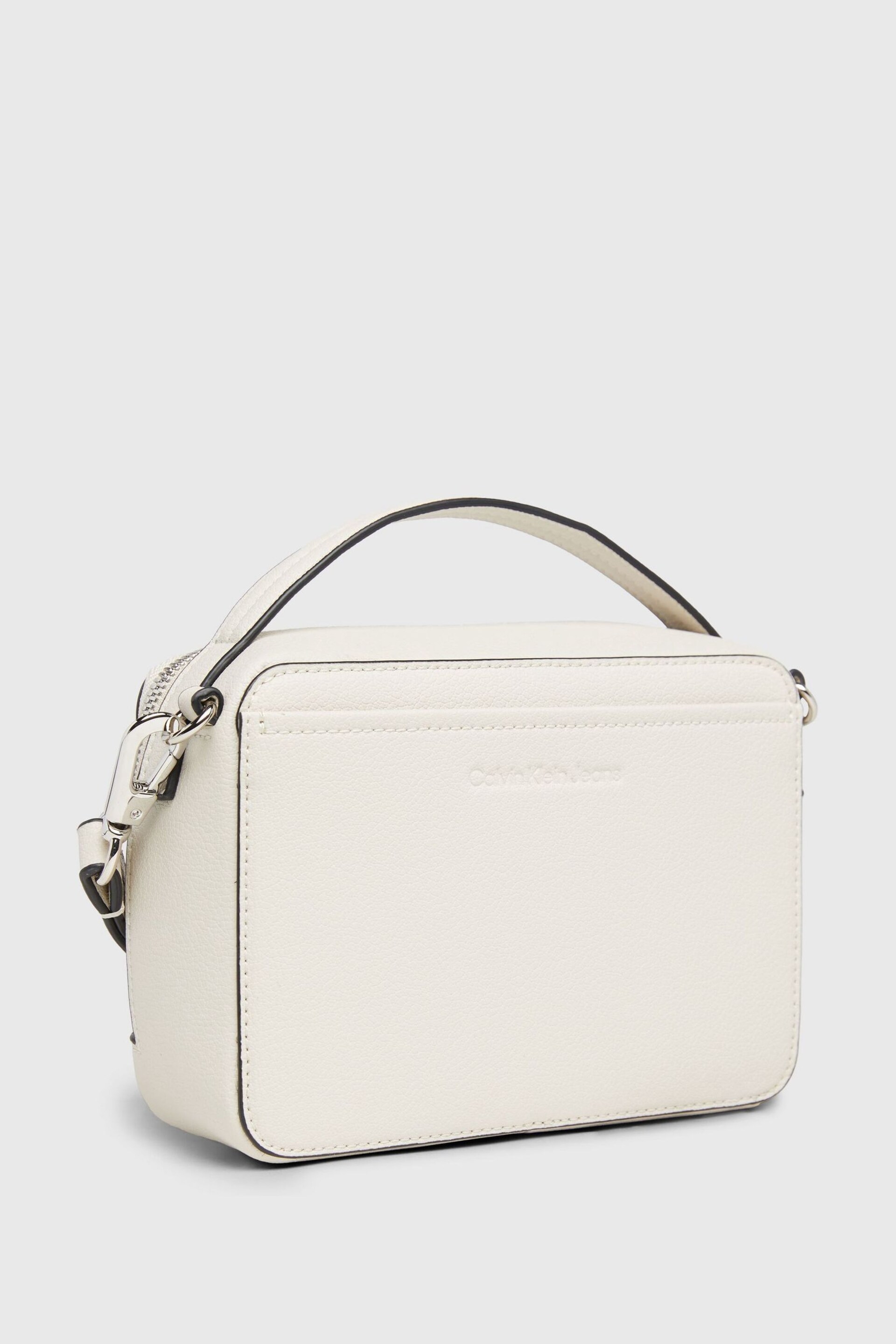 Calvin Klein White Minimal Monogram Camera Bag - Image 4 of 5