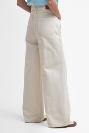 Barbour® Ecru White Maisie Wide Leg Jeans - Image 3 of 5