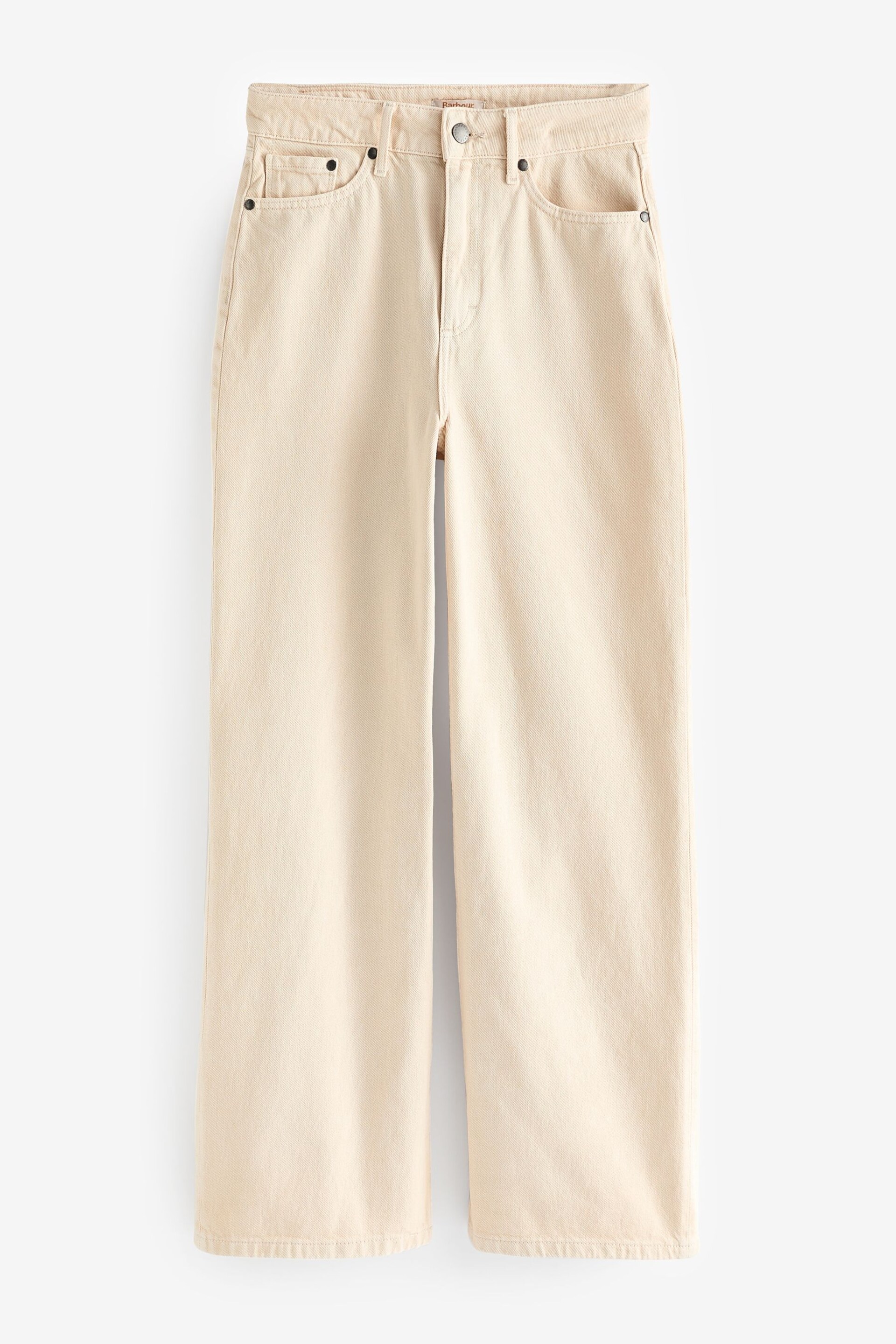 Barbour® Ecru White Maisie Wide Leg Jeans - Image 5 of 5