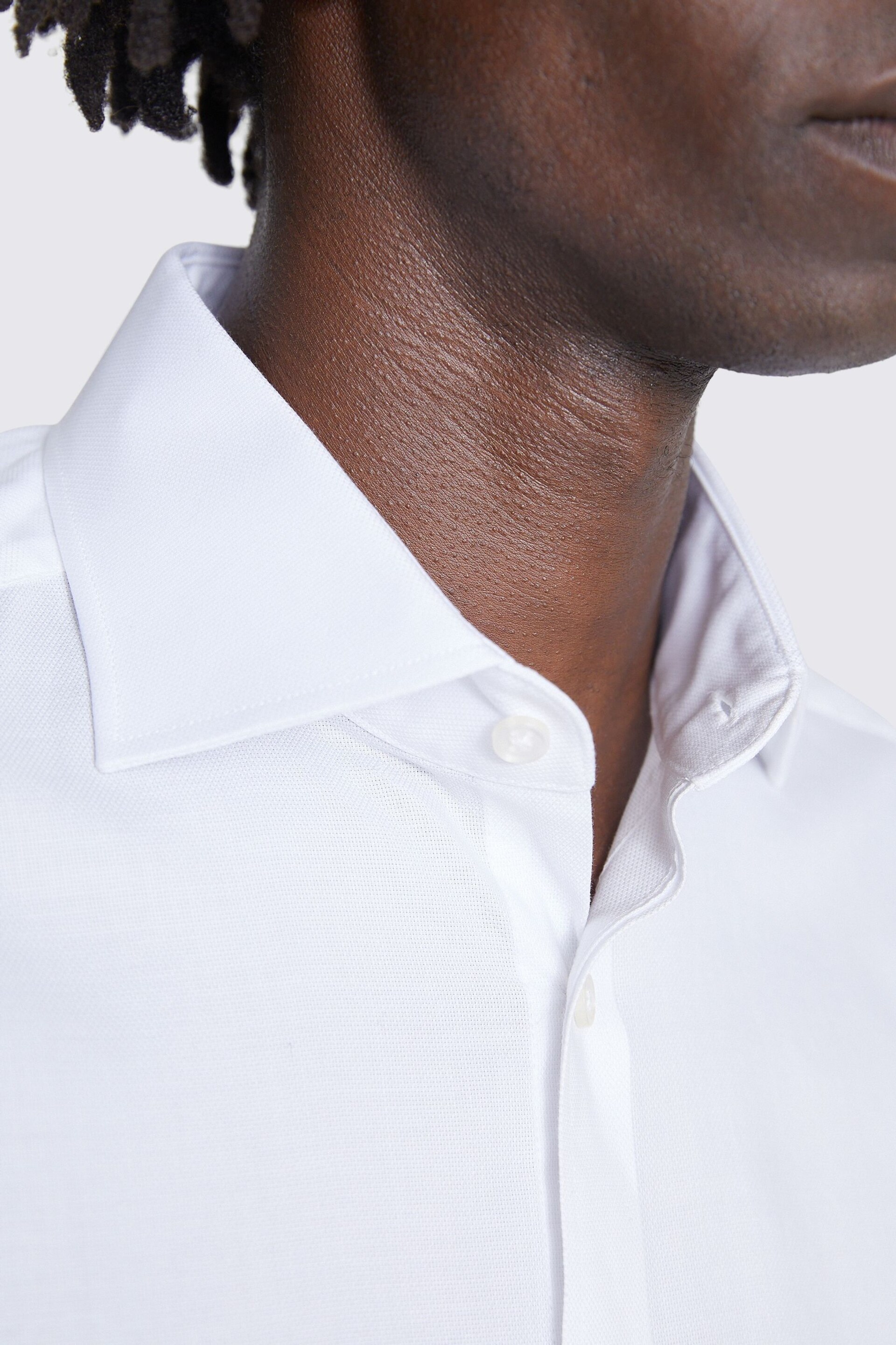 MOSS Tailored Fit Dobby Stretch Shirt - Image 2 of 4