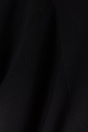 Reiss Black Julia Knitted Cape Sleeve Mini Dress - Image 6 of 6
