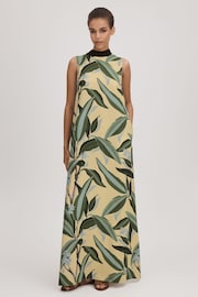 Florere Printed High Neck Maxi Dress - Image 1 of 8