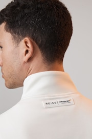 Reiss x McLaren F1 Team White McLaren F1 Hybrid Quilt and Jersey Jacket - Image 6 of 10