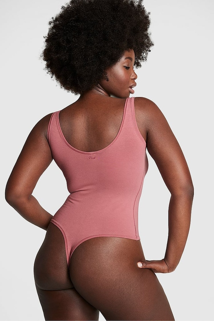 Victoria's Secret PINK Pink Berry Cotton Bodysuit - Image 2 of 3