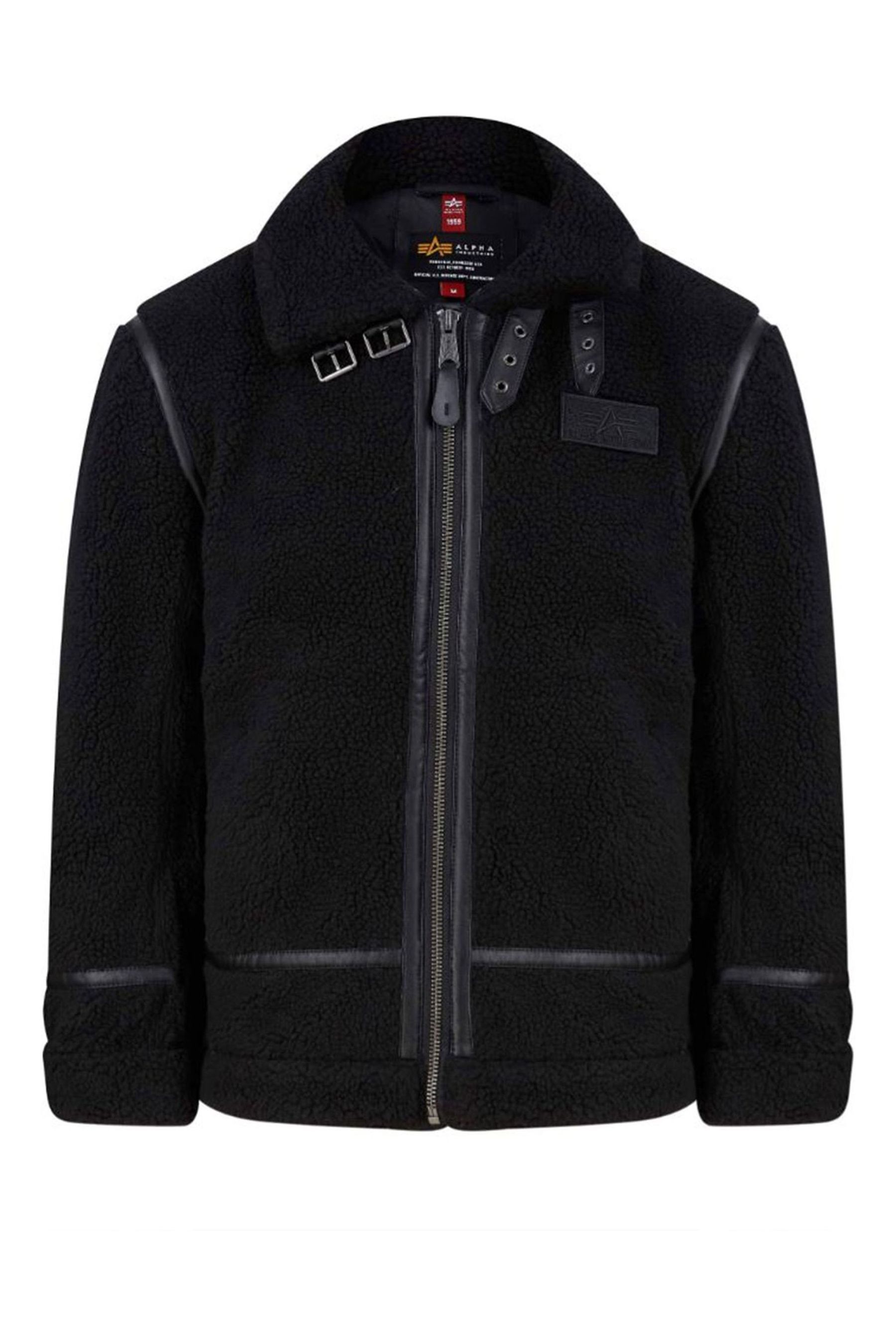 Buy Alpha Industries B3 Teddy Black Jacket from the Next UK online shop