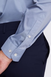 MOSS Mid Blue Slim Stretch Shirt - Image 3 of 5