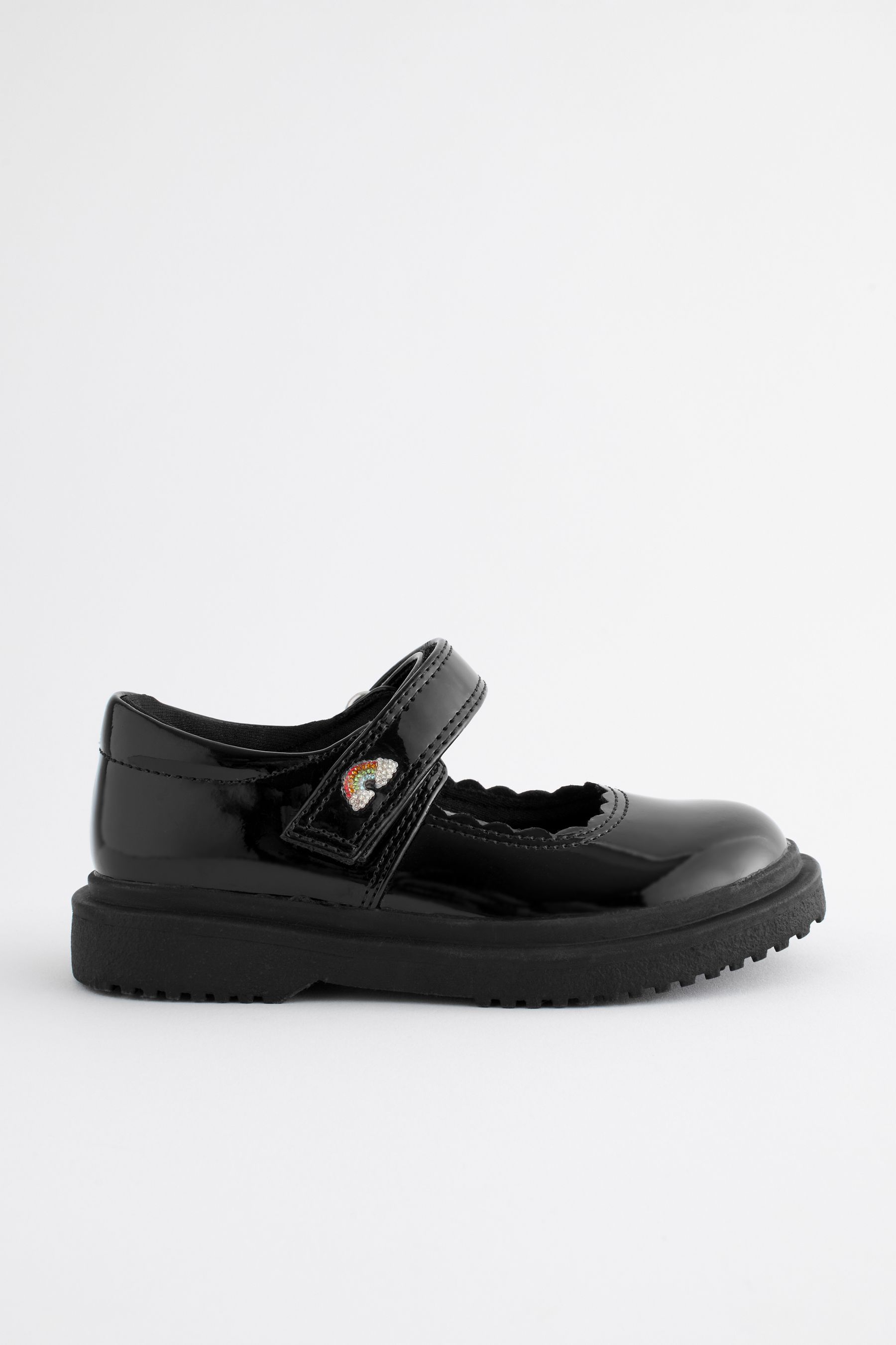 Size 9 black school shoes hot sale