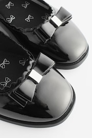 Black Patent Bow Mary Jane School Shoes - Image 6 of 7