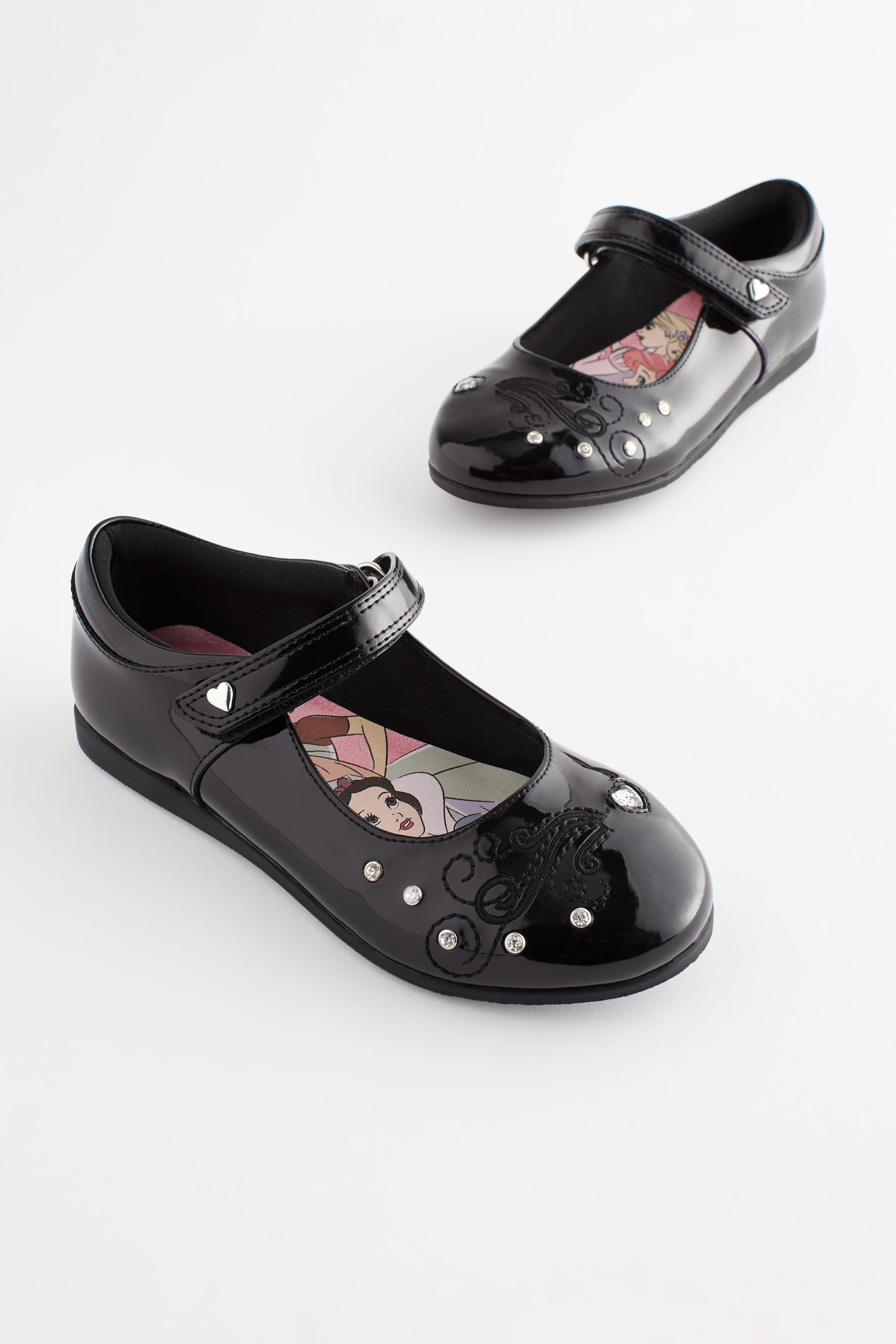 Buy Black Patent Disney Princess Mary Jane School Shoes from the Next UK online shop