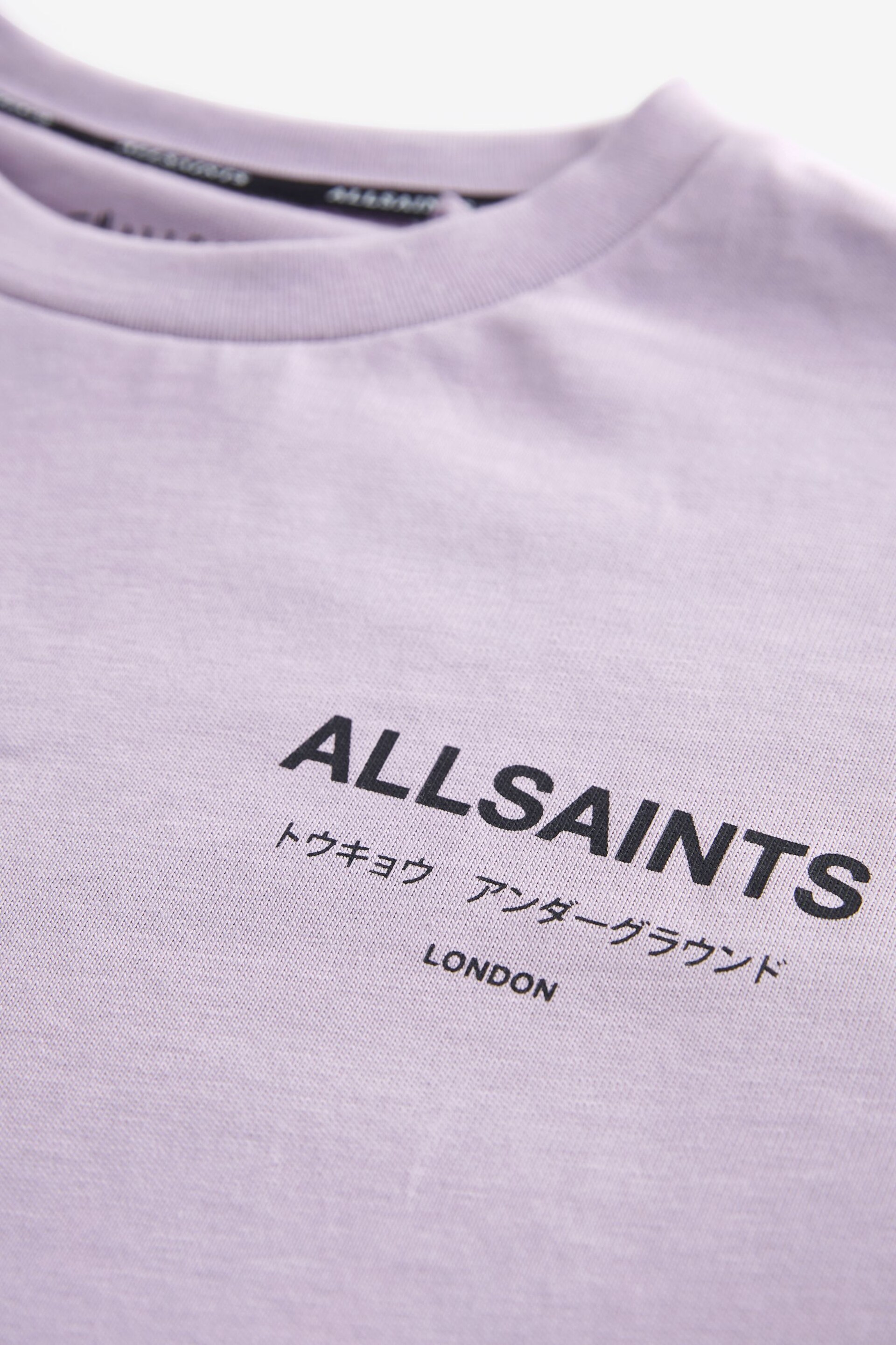 smALLSAINTS Purple Underground Oversized Crew T-Shirt - Image 7 of 7