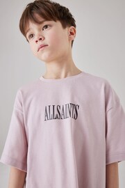 smALLSAINTS Pale Pink/Beast Boys Oversized Graphic Crew T-Shirt - Image 4 of 8