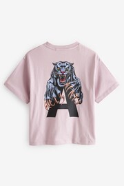 smALLSAINTS Pale Pink/Beast Boys Graphic Oversized Crew T-Shirt - Image 6 of 8