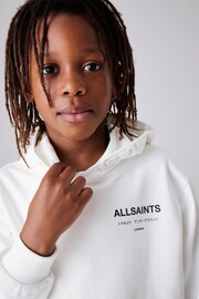 smALLSAINTS White Underground Oversized Pullover Hoodie - Image 1 of 6