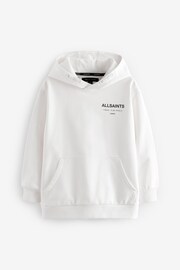 smALLSAINTS White Underground Oversized Pullover Hoodie - Image 4 of 6