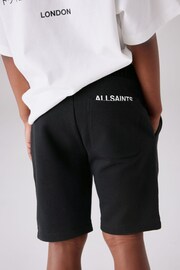 smALLSAINTS Black Underground Sweat Shorts - Image 2 of 7