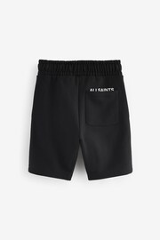 smALLSAINTS Black Underground Sweat Shorts - Image 5 of 7