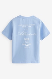 smALLSAINTS Light Blue Girls Graphic Oversized Crew T-Shirt - Image 6 of 7