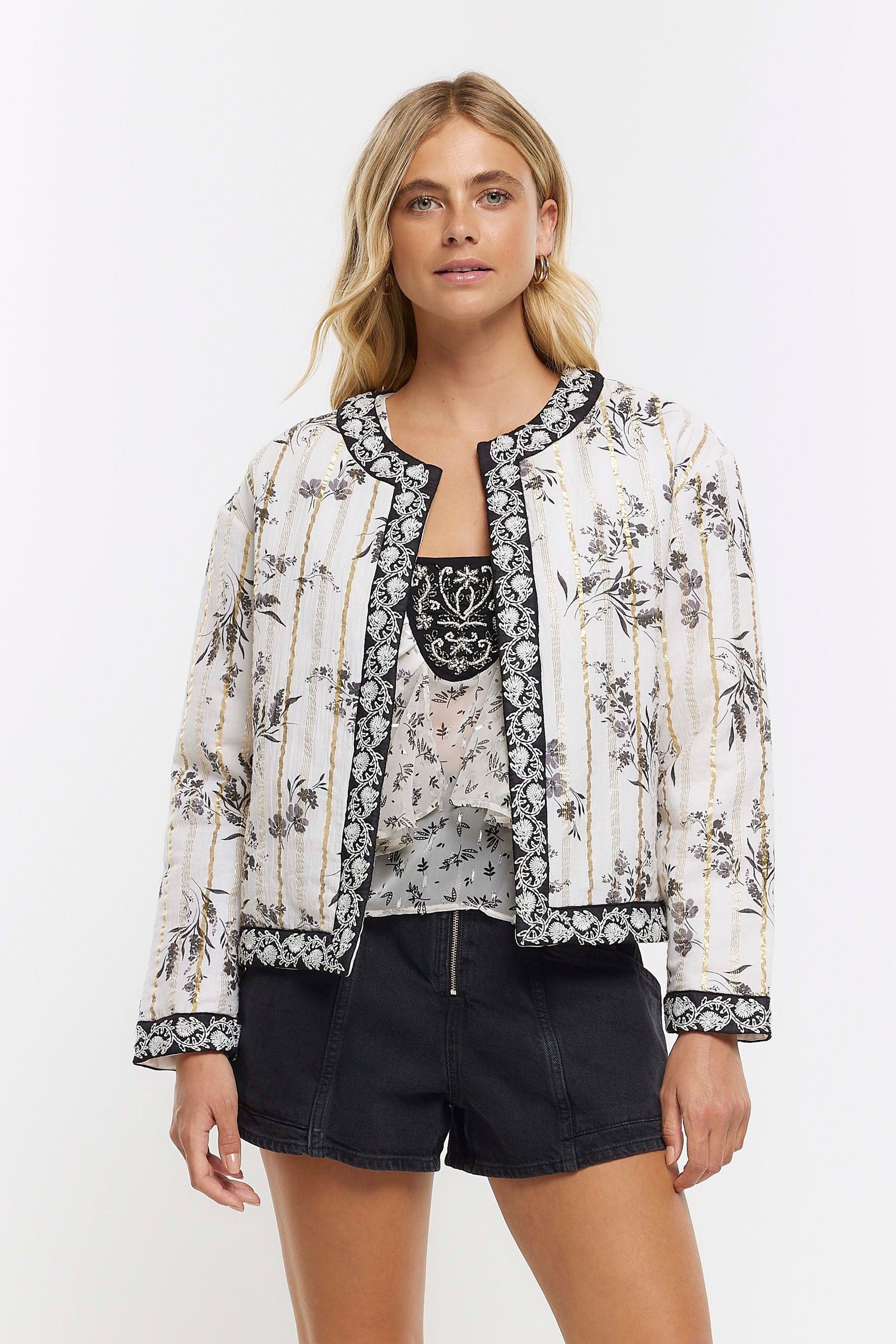 Next floral jacket cheap