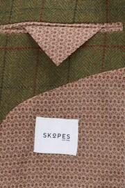 Skopes Oswin Green Herringbone Check Coat - Image 5 of 6