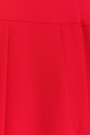 River Island Red Wide Leg Pleated Clean Trousers - Image 5 of 5