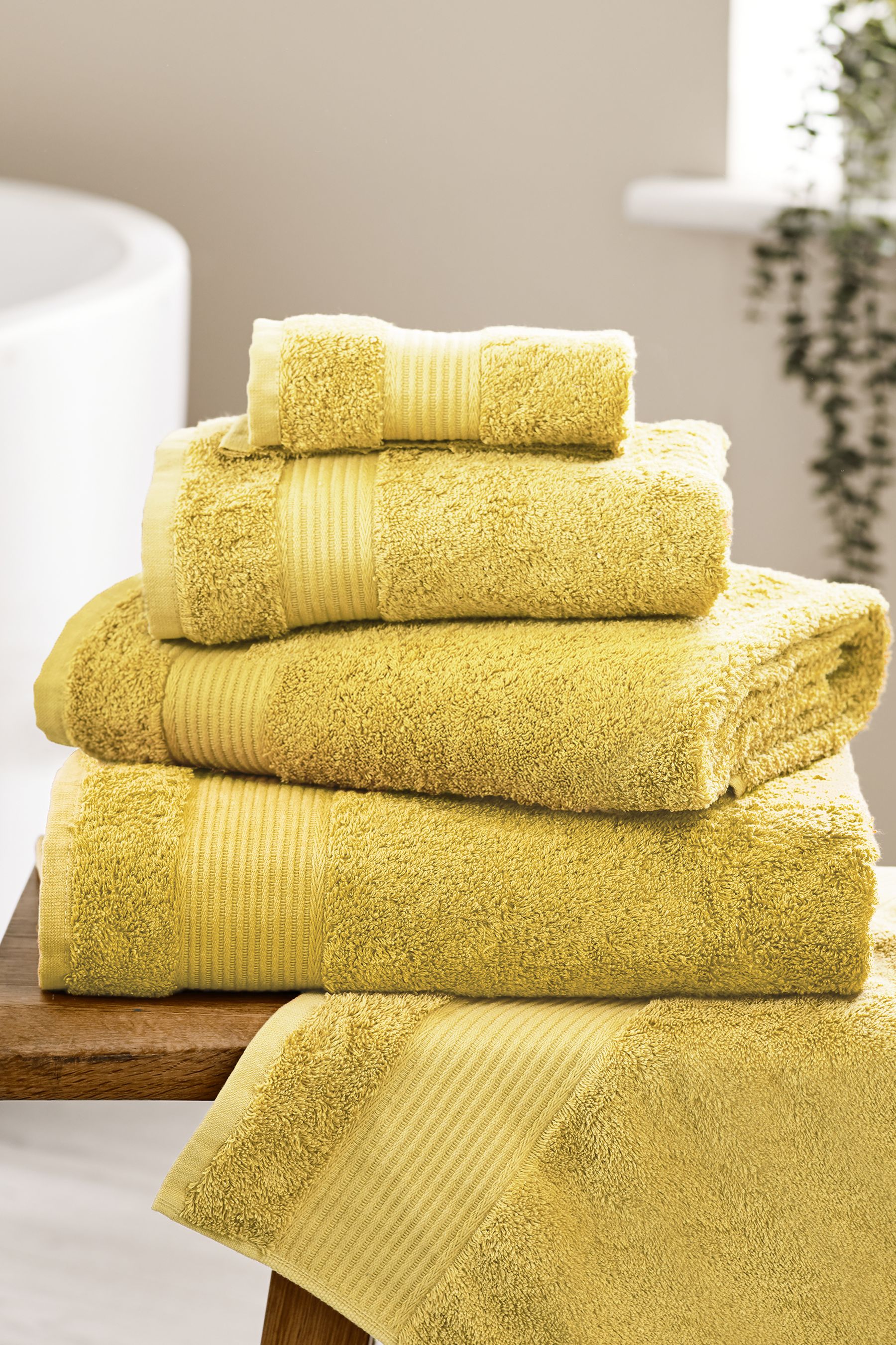 Yellow Bright Egyptian 100 Cotton Towel