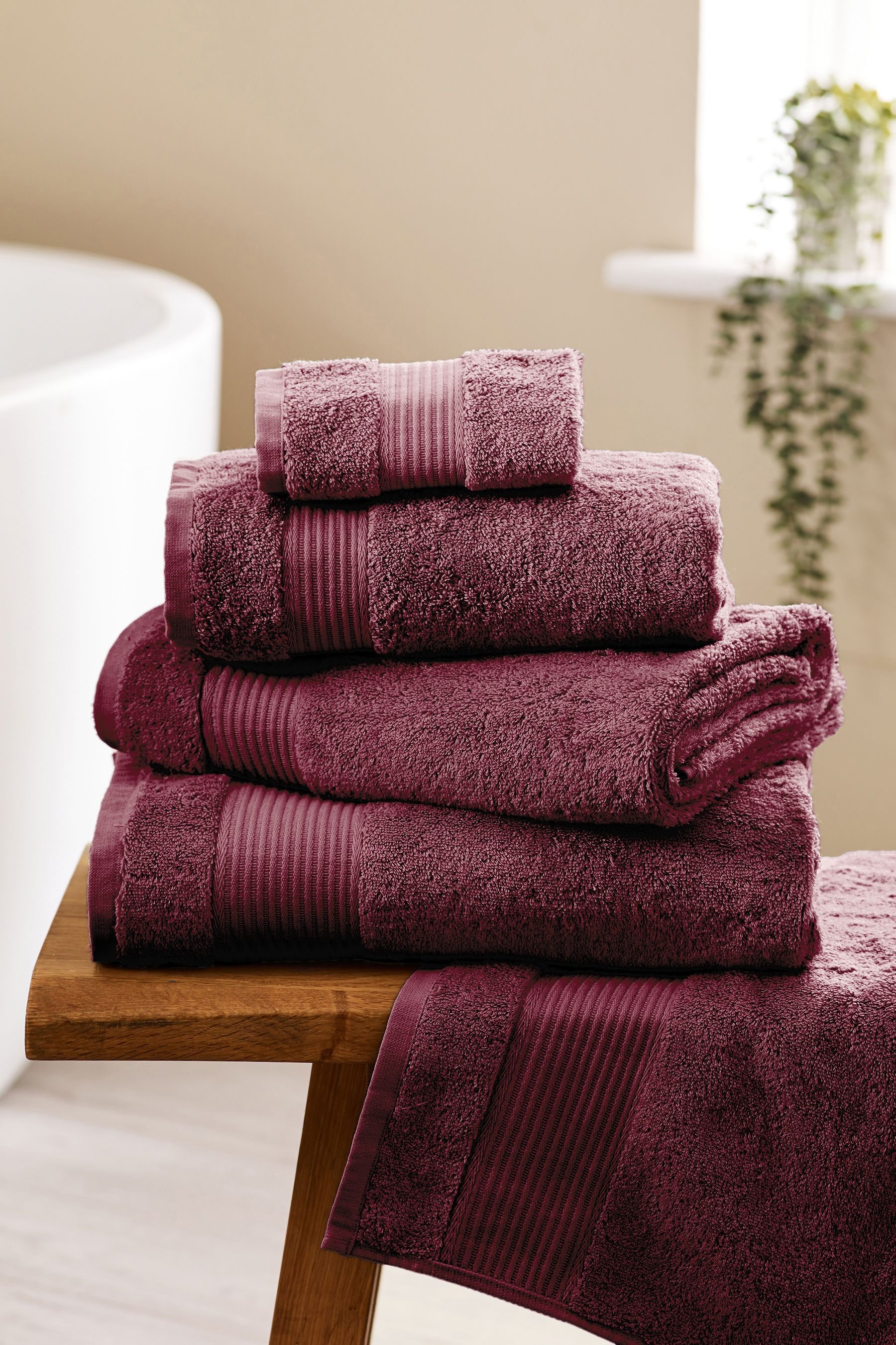 Buy Burgundy Egyptian 100 Cotton Towel from Next Ireland