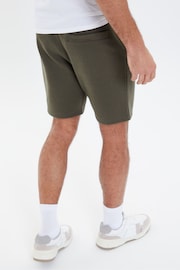 Threadbare Khaki Basic Fleece Shorts - Image 2 of 4