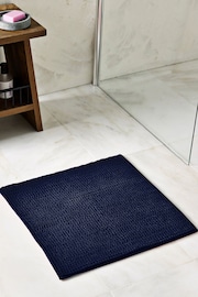 Navy Bobble Shower Bath Mat - Image 1 of 5