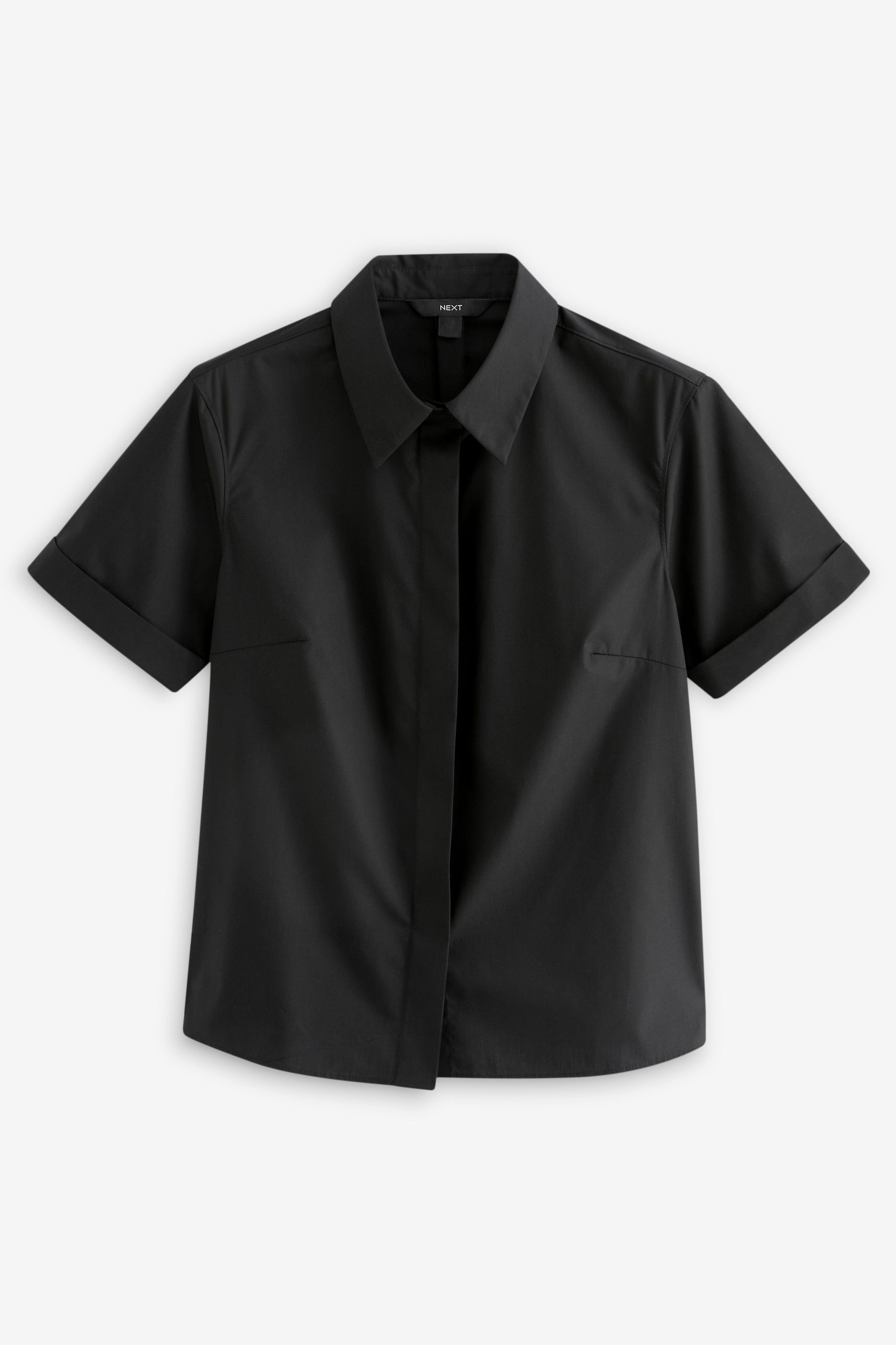 Buy Black Short Sleeve Collared Shirt from the Next UK online shop