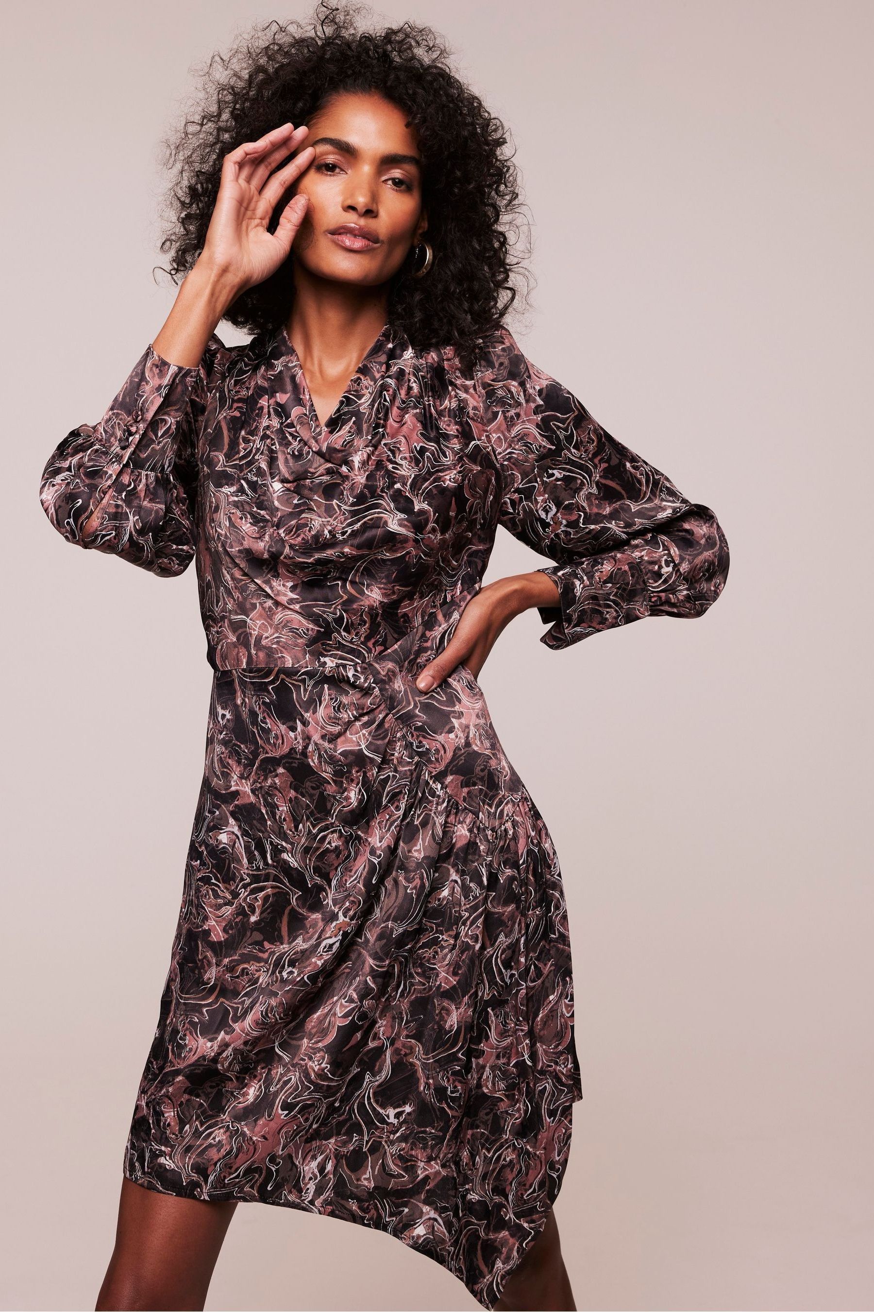 Mint velvet black wrap dress shop