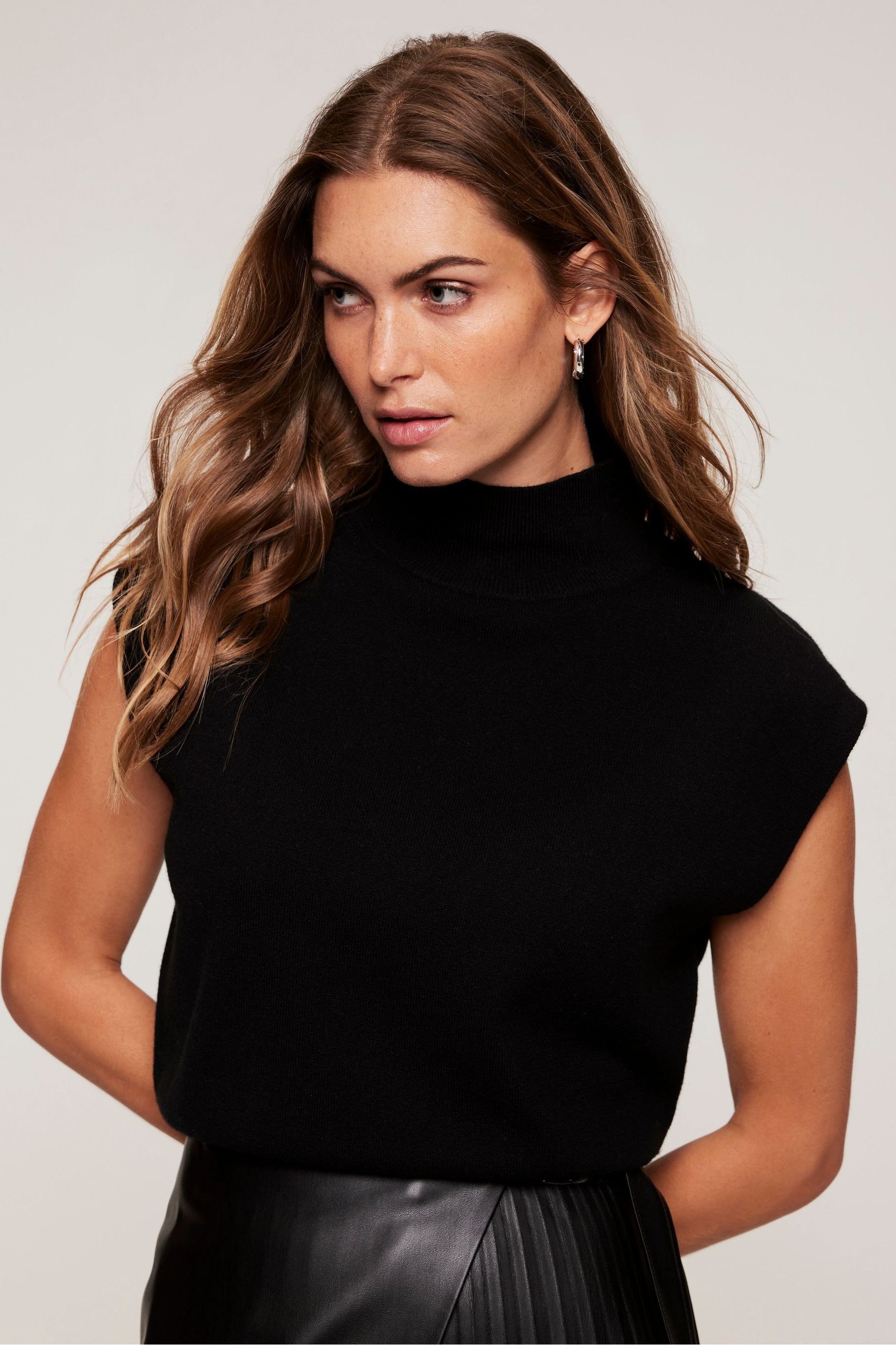 Buy Mint Velvet Black Roll Neck Jumper from Next Luxembourg