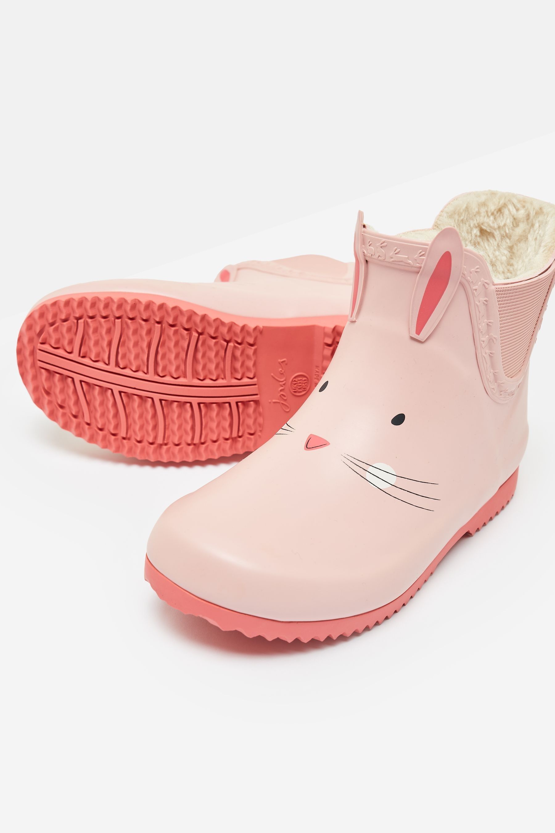 Buy Joules Kids Raindance Pink Kids Character Fleece Lined Ankle Wellies from Next USA