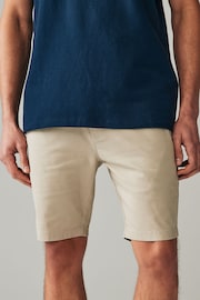 Navy Blue/Grey/Stone Skinny Stretch Chinos Shorts 3 Pack - Image 5 of 15