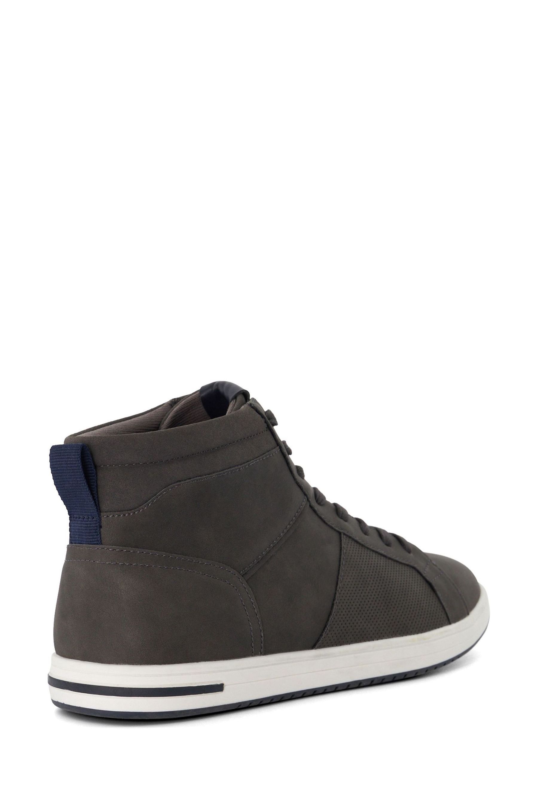Buy Dune London Grey Sezzy Perf Detail High Top Trainers from Next Luxembourg