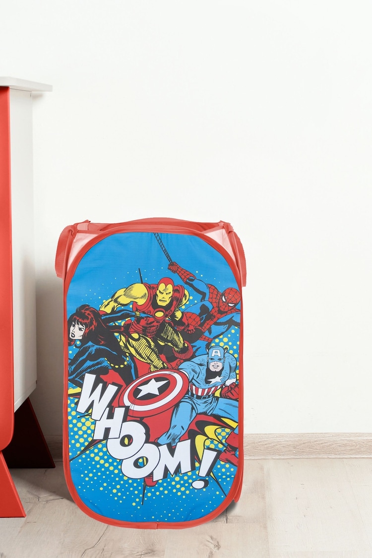 Jay Franco Blue Marvel Comics Avengers Whoom 80L Pop-Up Laundry Hamper for Clothes or Toys - Image 1 of 4