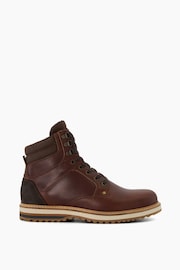 Dune London Brown Callen Plain Toe Hybrid Sole Boots - Image 3 of 6