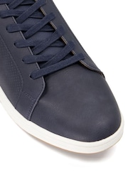 Dune London Blue Wide Fit Tezzy Perf Trainers - Image 3 of 4