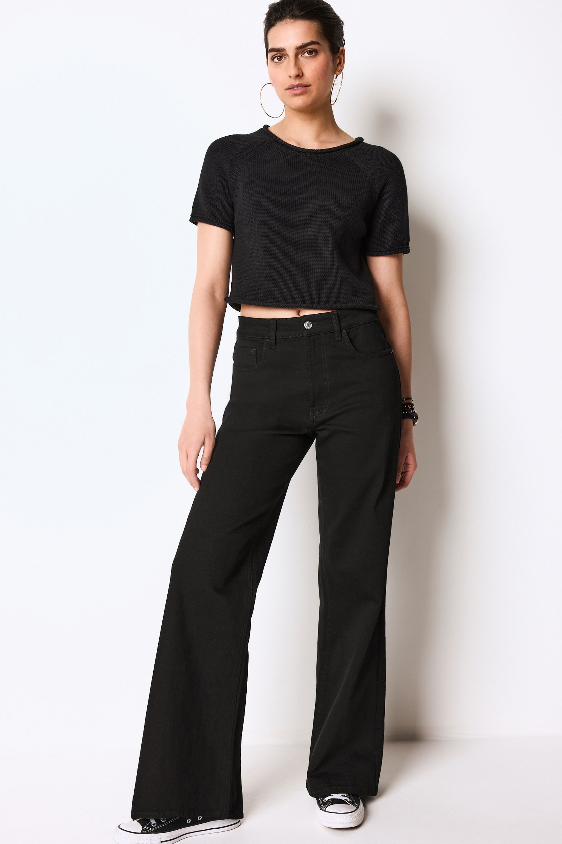 Buy Black Wide Leg Jeans from the Next UK online shop