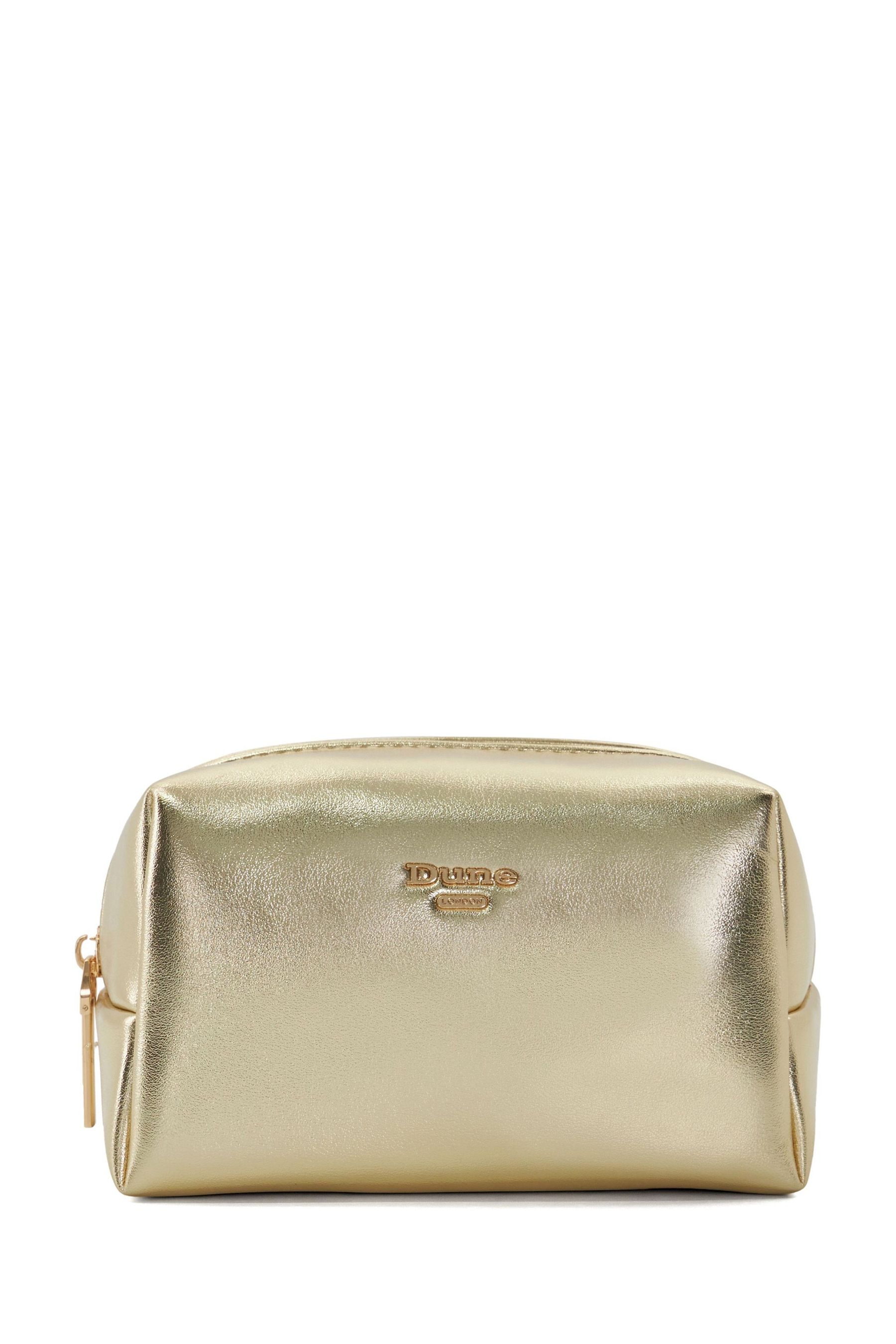 Buy Dune London Gold Steffano Boxy Makeup Bag from Next USA