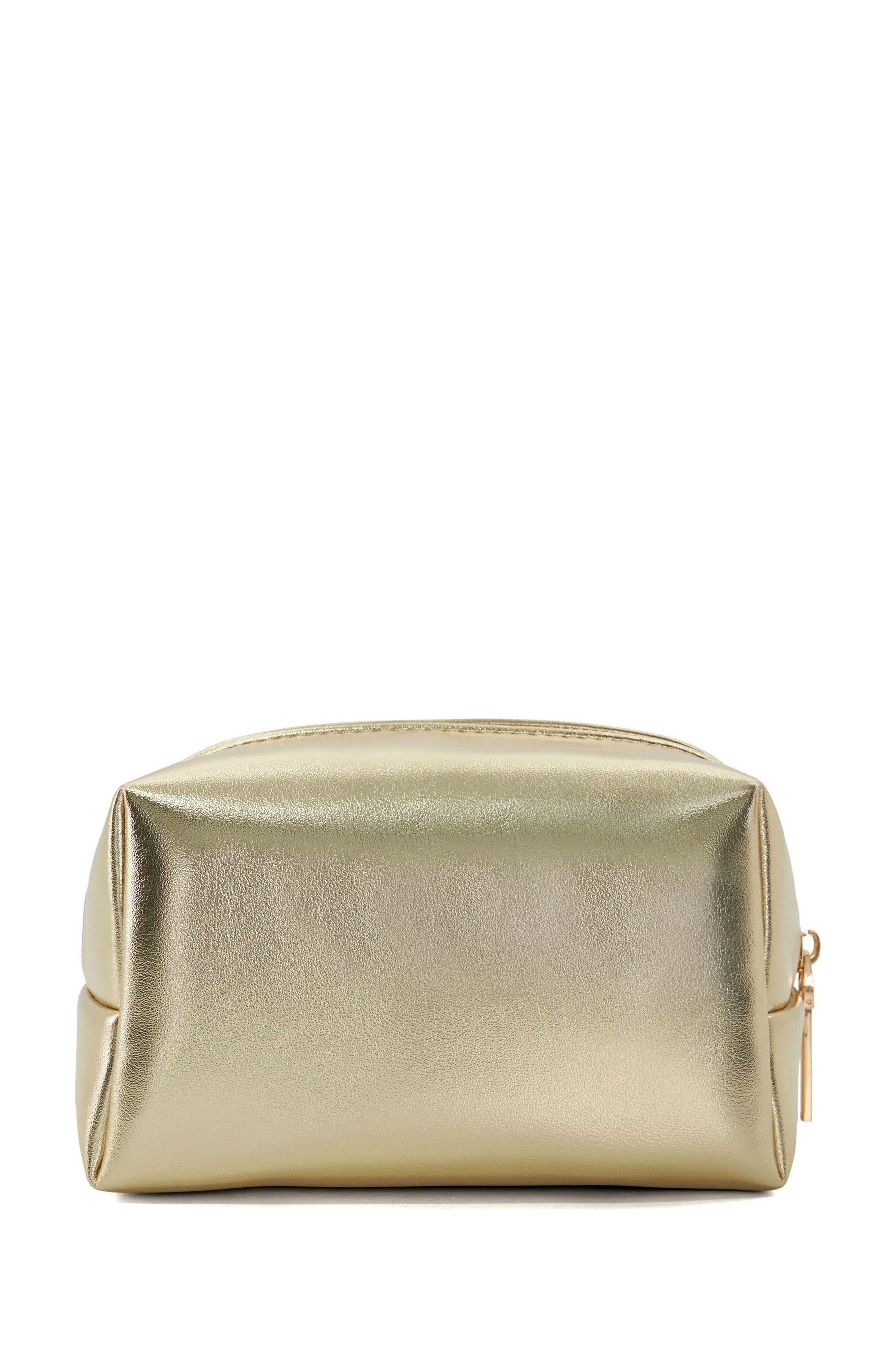Buy Dune London Gold Steffano Boxy Makeup Bag from Next USA
