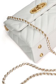 Dune London White Small Regent Quilted Shoulder Bag - Image 7 of 7
