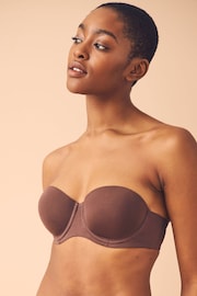 Chocolate Brown Push Up Strapless Multiway Bra - Image 4 of 7