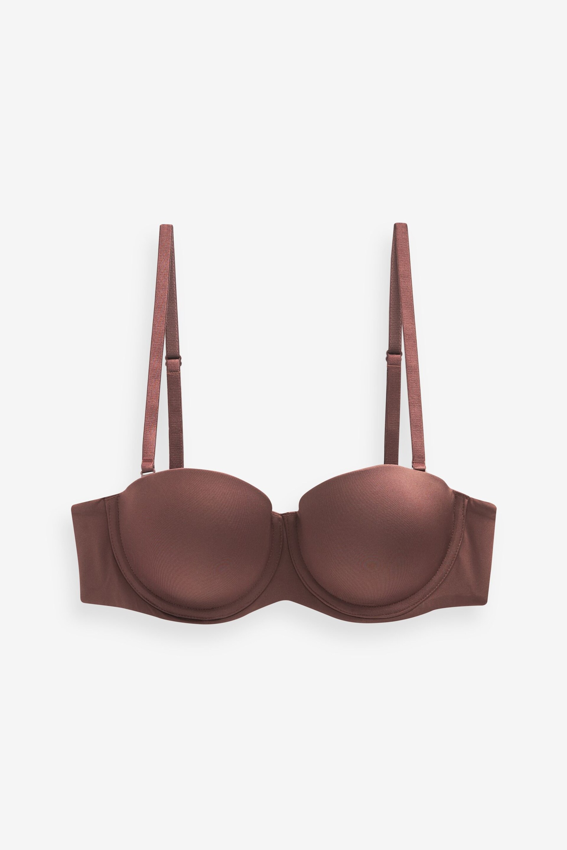 Chocolate Brown Push Up Strapless Multiway Bra - Image 6 of 7