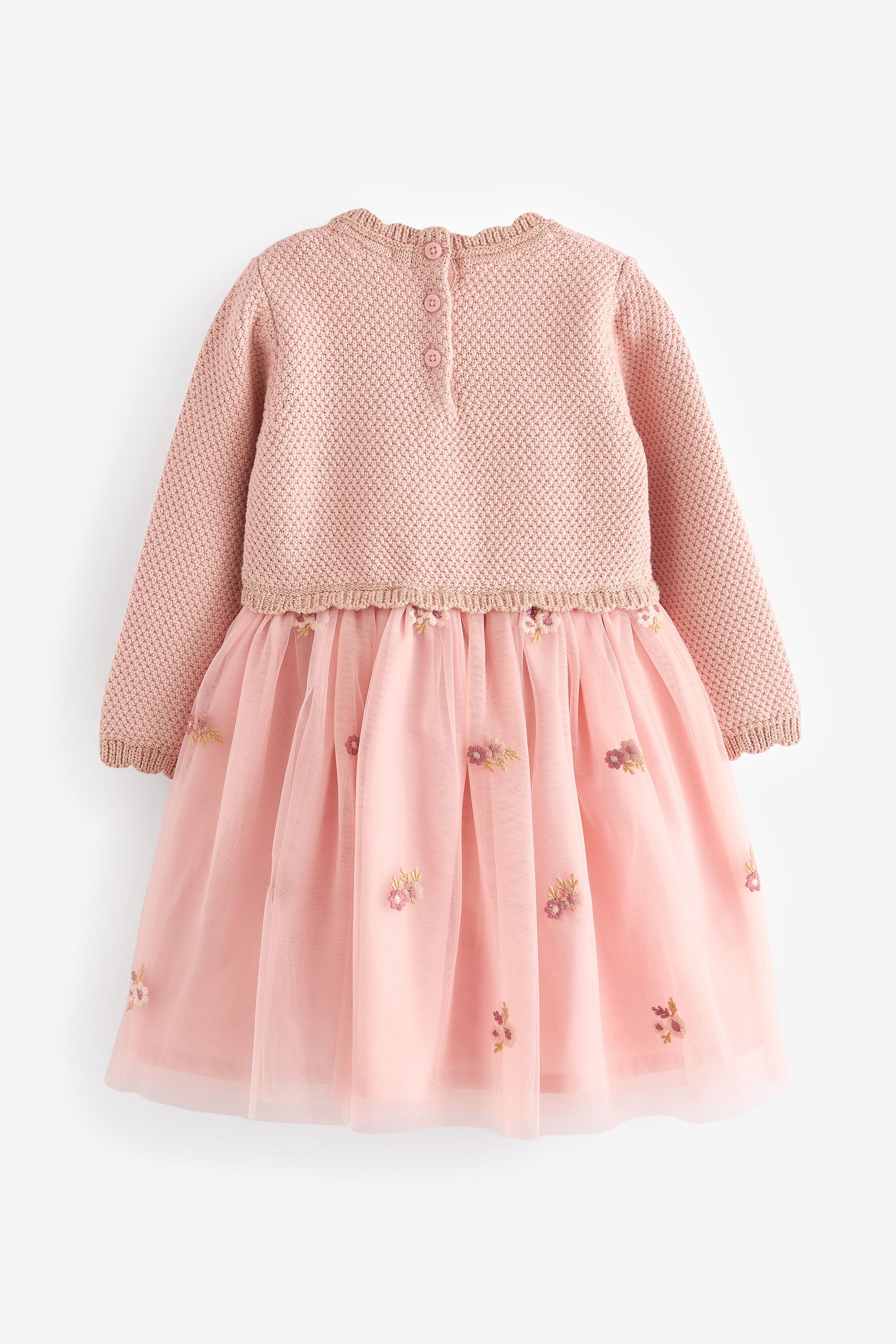 Baby pink jumper dress outlet