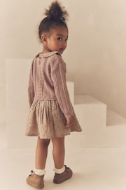 Pink Knitted Collar Dress (3mths-10yrs) - Image 3 of 8