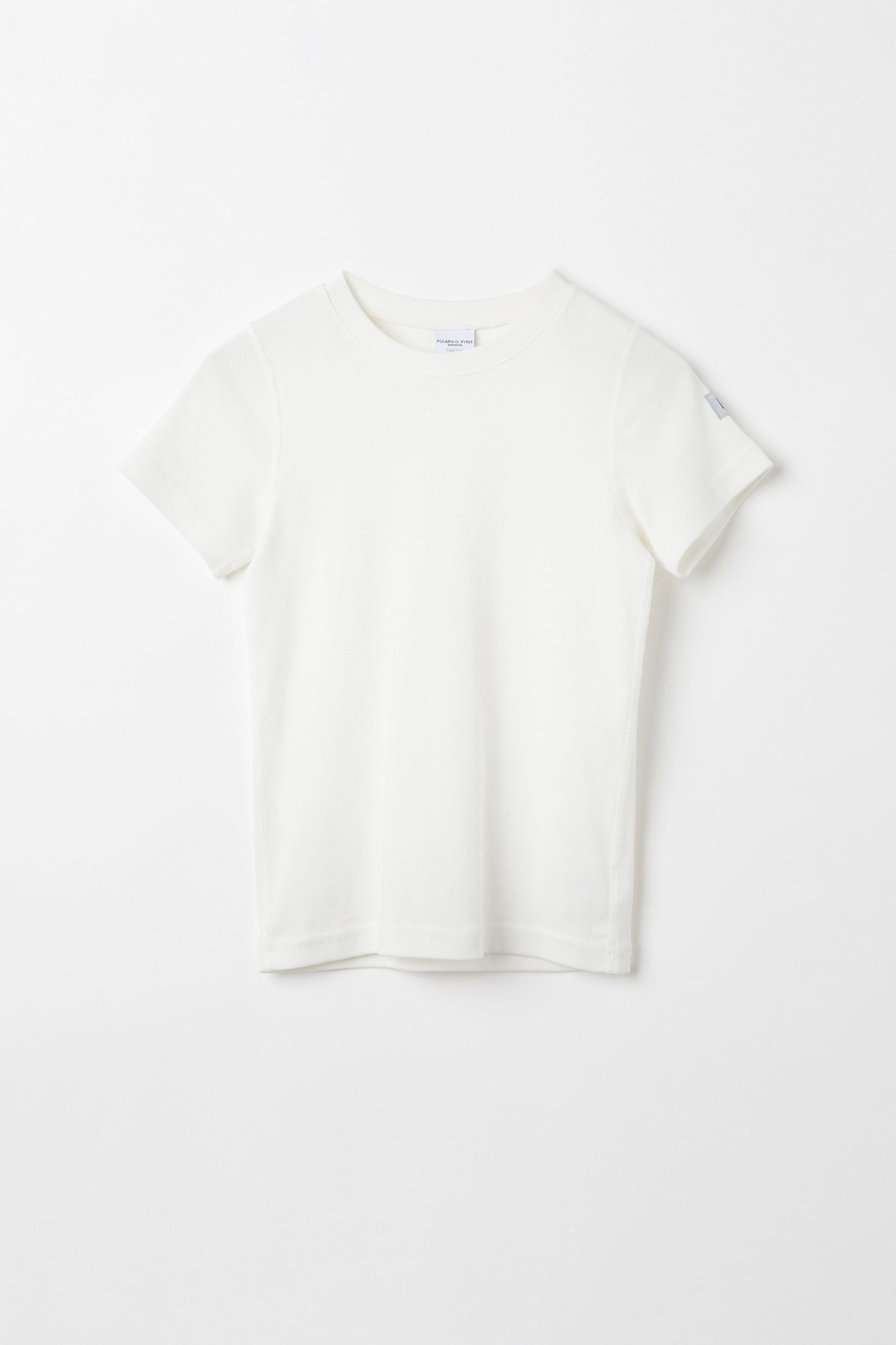 Polarn O. Pyret White Organic Cotton Short Sleeve T-Shirt - Image 1 of 2