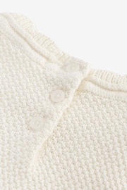 Ecru 2-in-1 Occasion Long Sleeve Knitted Jumper Dress (3mths-10yrs) - Image 6 of 6