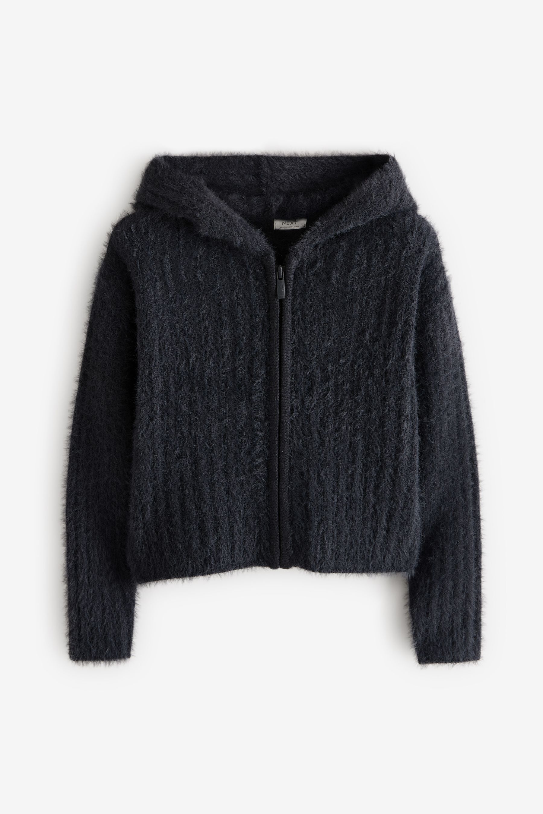 Fluffy hoodie grey hotsell